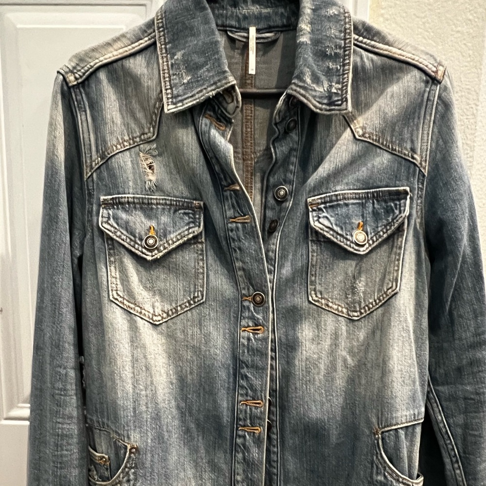 Denim oversized Free People Jacket Size XS